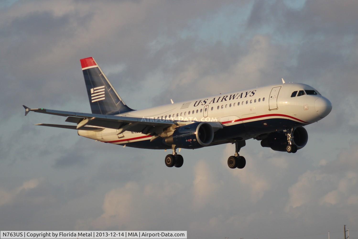 N763US, 2000 Airbus A319-112 C/N 1360, US Airways A319