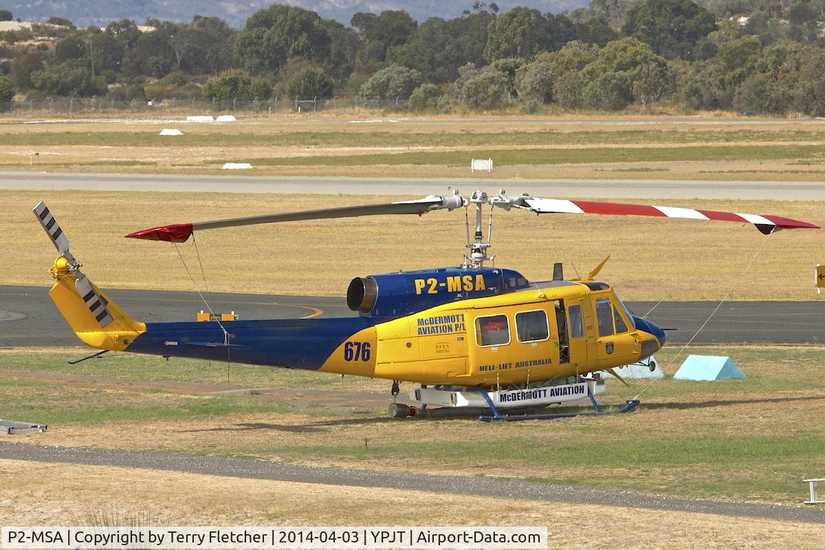 P2-MSA, Bell 214B C/N 28065, Firefighting Bell B214-1 Big Lifter at Perth Jandakot
