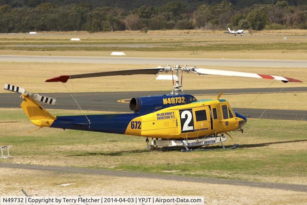 N49732, 1976 Bell 214B-1 Biglifter C/N 28005, 1976 Bell 214B-1, c/n: 28005 - firefighting base at Jandakot