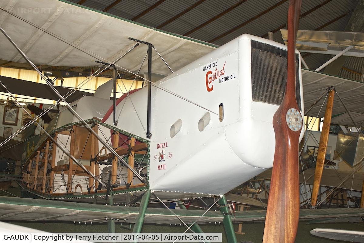 G-AUDK, Bristol 86A Tourer replica C/N G-AUDK, Bristol 86A Tourer replica, c/n: G-AUDK at Pert Aviation Heritage Museum