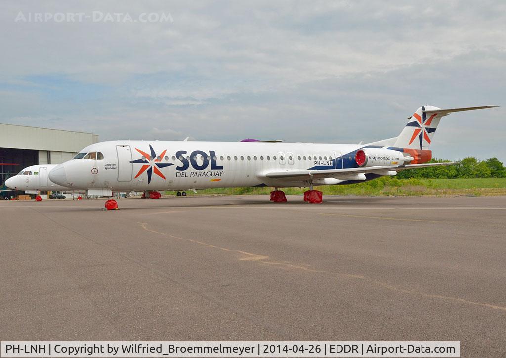 PH-LNH, 1991 Fokker 100 (F-28-0100) C/N 11341, Stored at Saarbruecken, now with registration on fuselage.