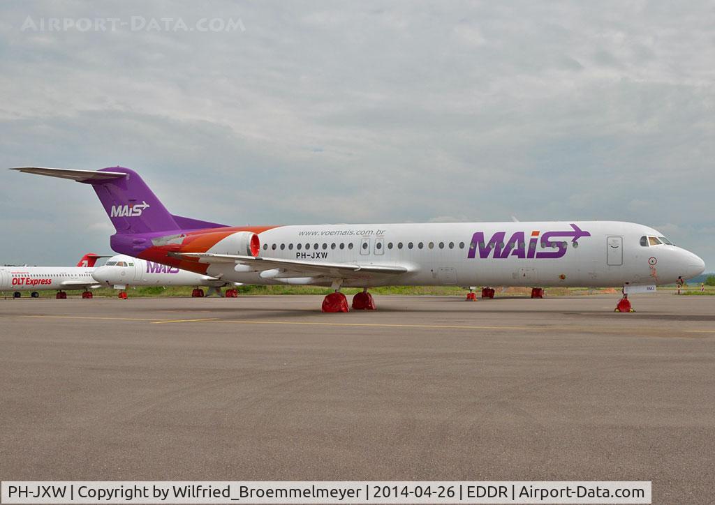 PH-JXW, 1992 Fokker 100 (F-28-0100) C/N 11390, Stored at Contact Air Technik Saarbruecken