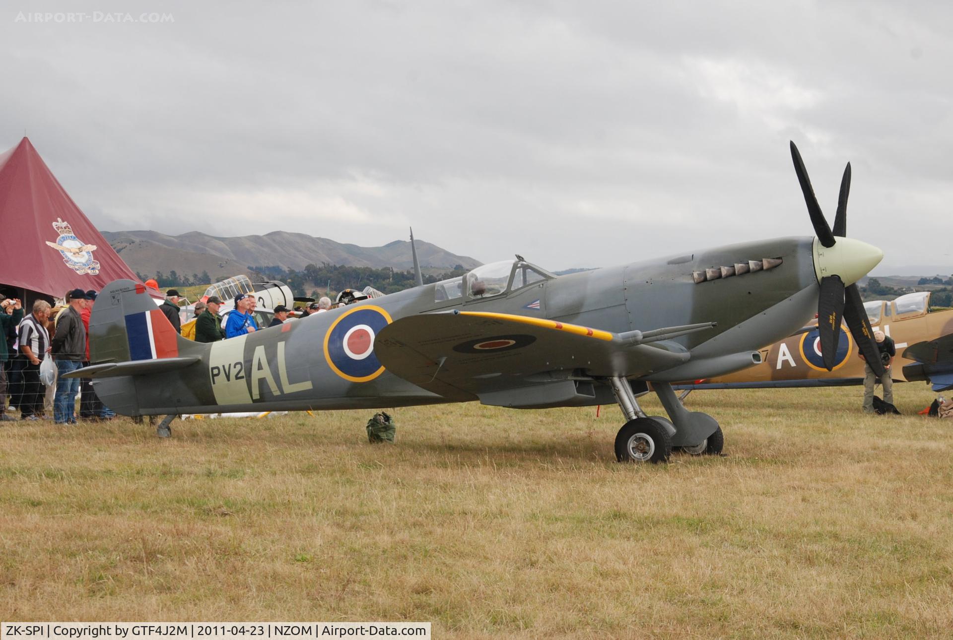 ZK-SPI, Supermarine 361 Spitfire LF.XVIe C/N CBAF. IX3128, ZK-SPI 