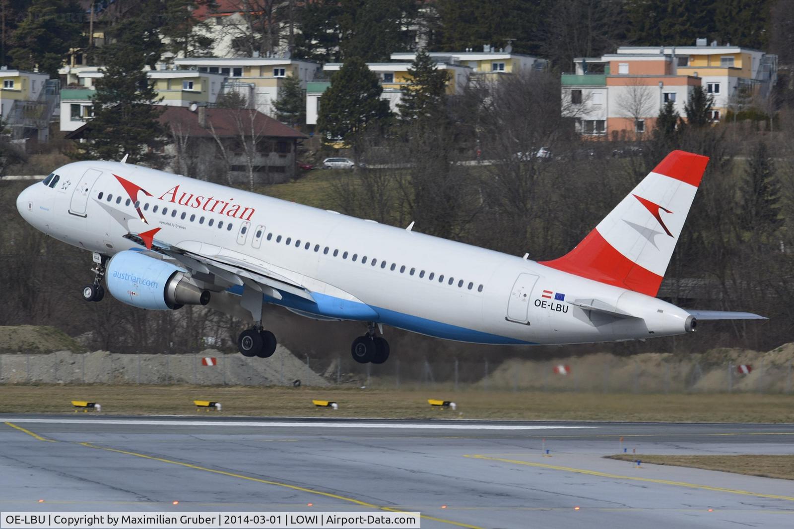 OE-LBU, 2001 Airbus A320-214 C/N 1478, Austrian/Tyrolean