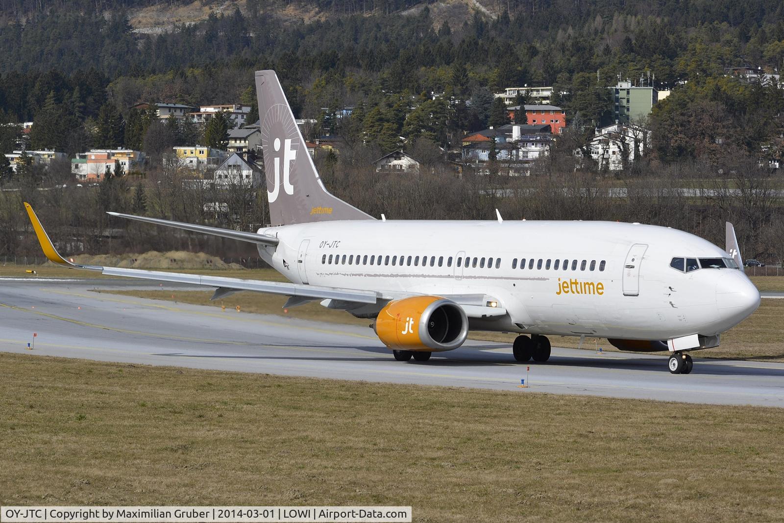 OY-JTC, 1987 Boeing 737-3L9 C/N 23718, Jettime