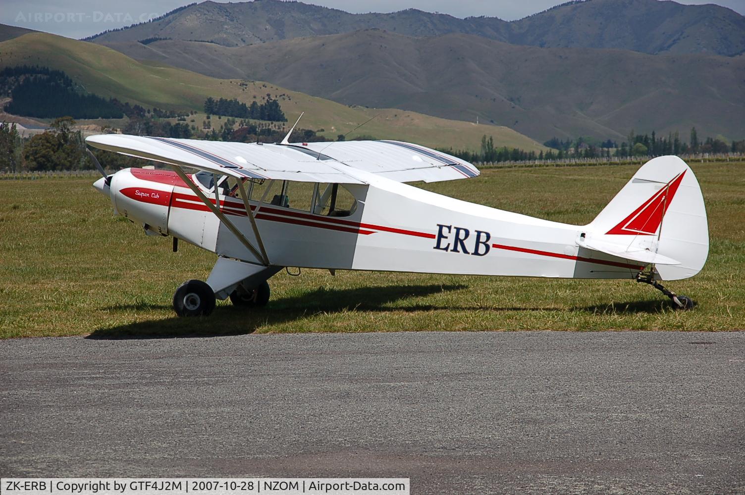 ZK-ERB, Piper PA-18A-150 Super Cub C/N 18-5290, ZK-ERB at Omaka 28.10.07