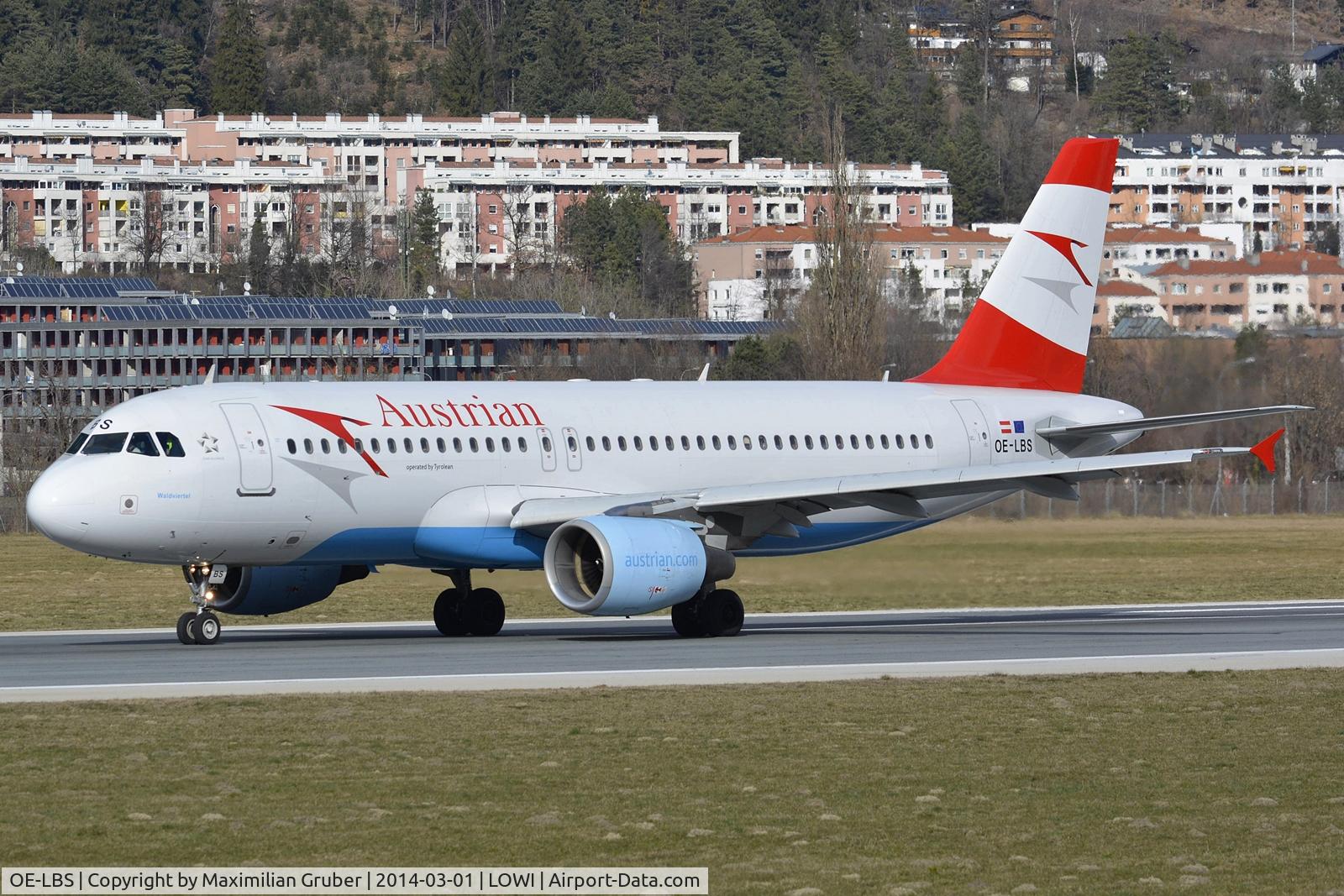 OE-LBS, 2000 Airbus A320-214 C/N 1189, Austrian/Tyrolean
