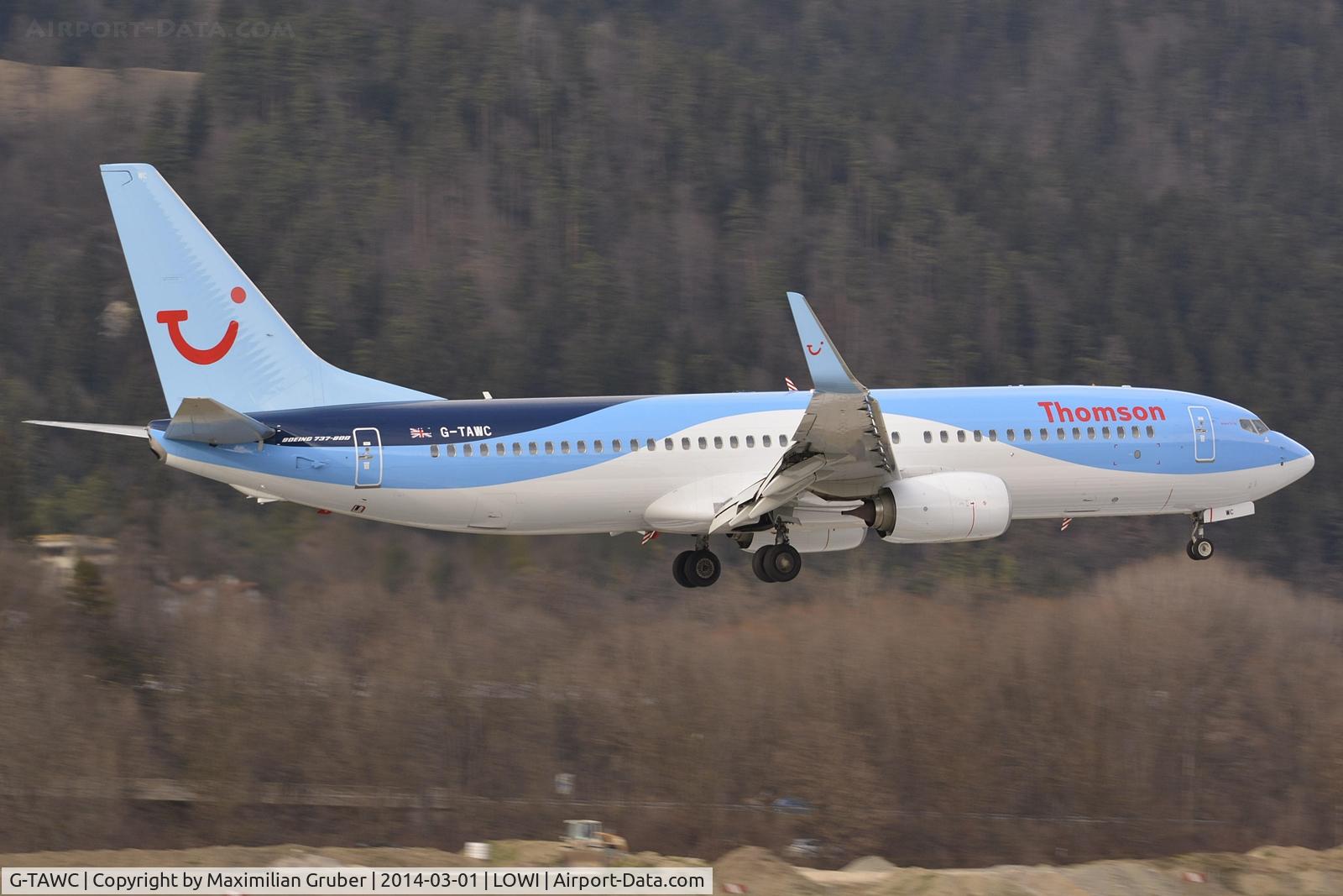 G-TAWC, 2012 Boeing 737-8K5 C/N 39922, Thomson Airways