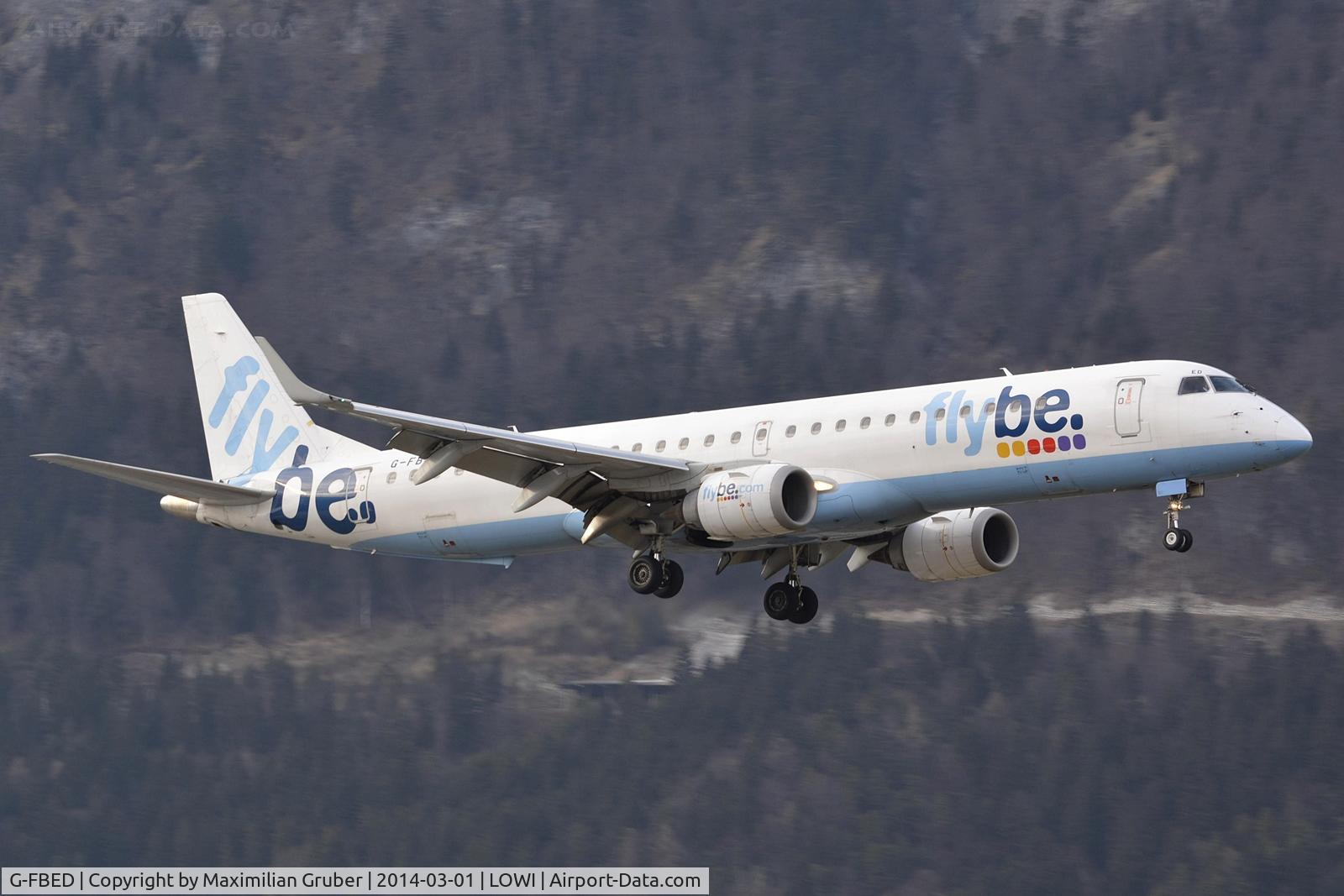 G-FBED, 2007 Embraer 195LR (ERJ-190-200LR) C/N 19000084, FlyBe