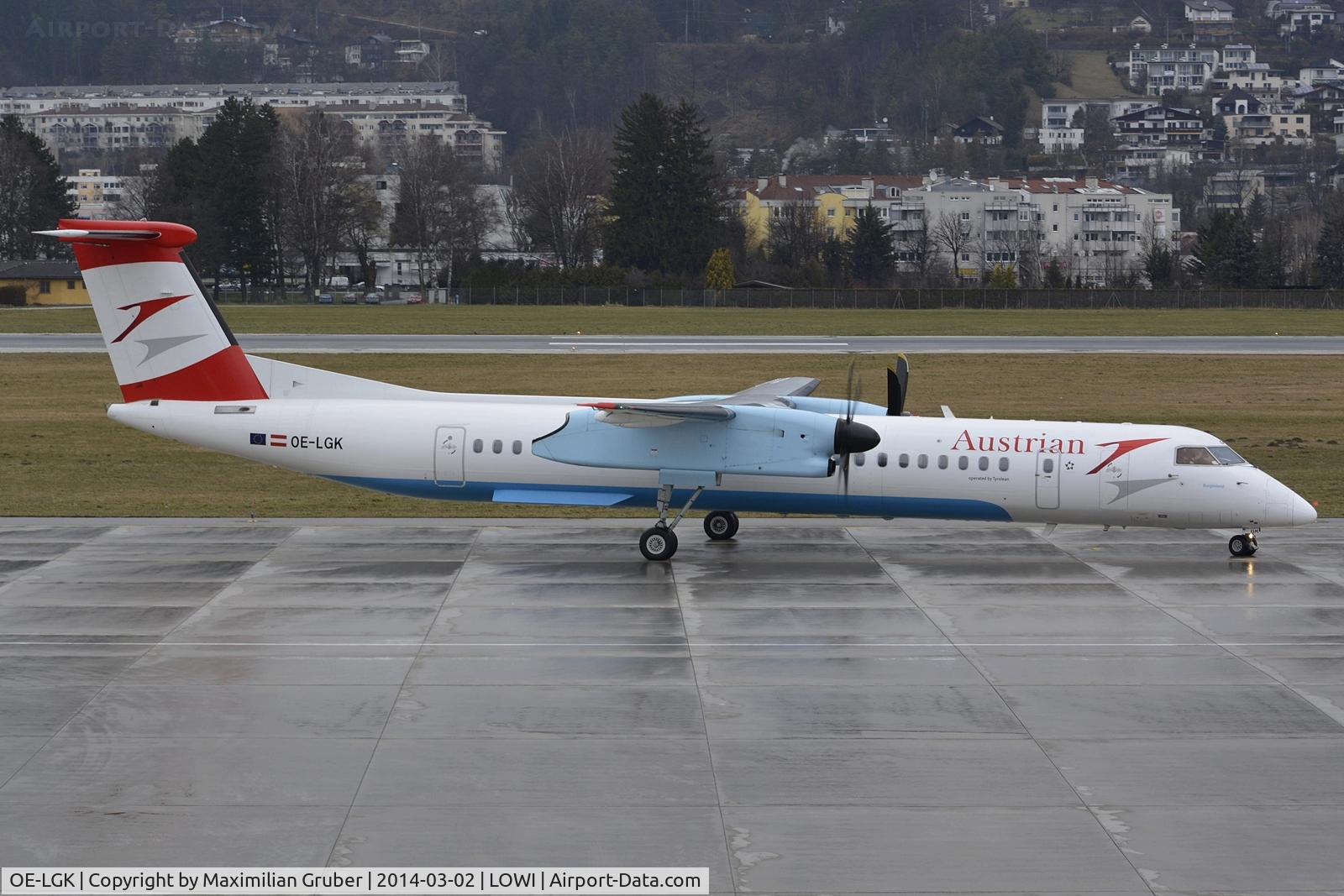 OE-LGK, 2009 De Havilland Canada DHC-8-402Q Dash 8 C/N 4280, Austrian/Tyrolean