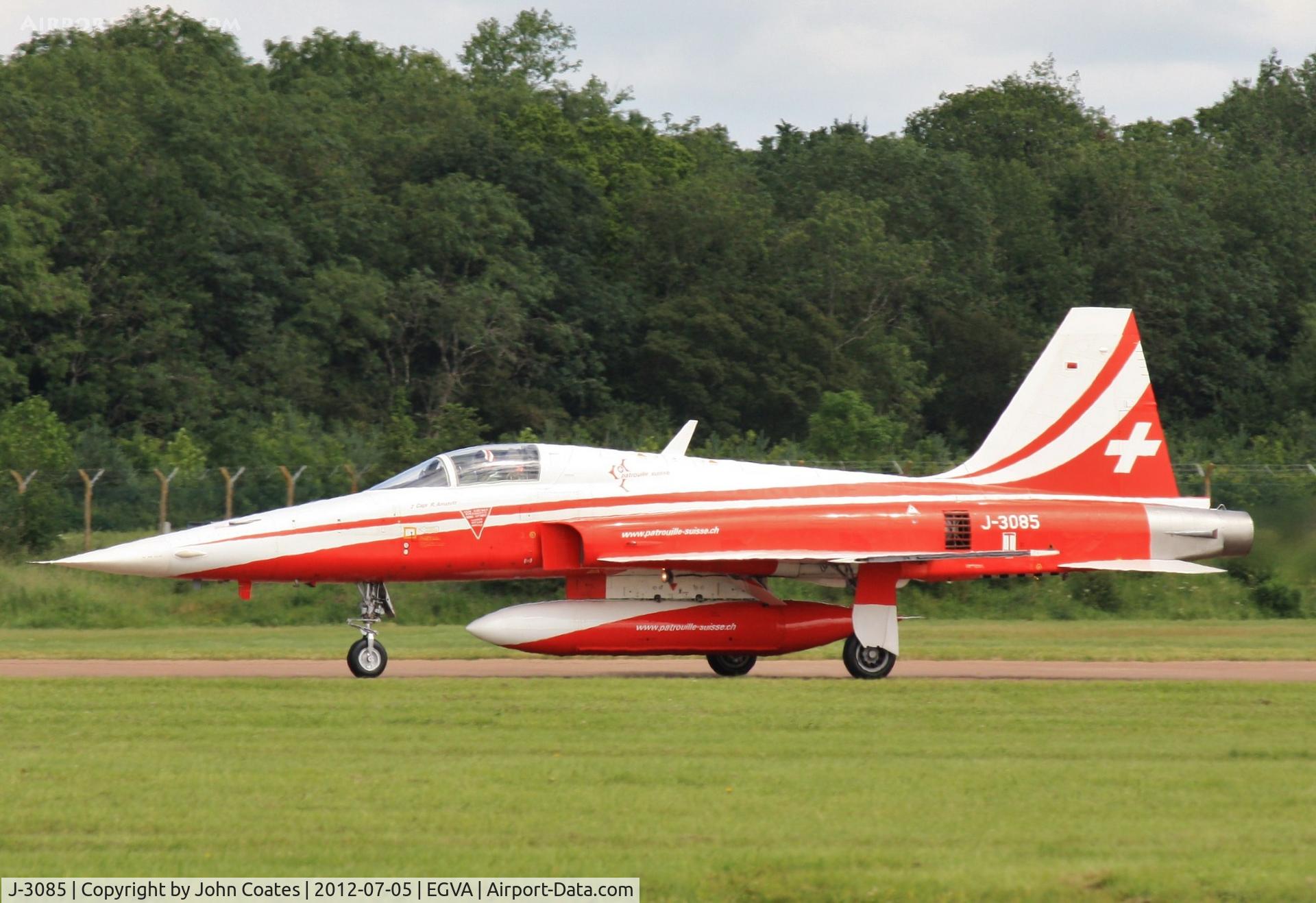 J-3085, Northrop F-5E Tiger II C/N L.1085, Arriving RIAT 2012