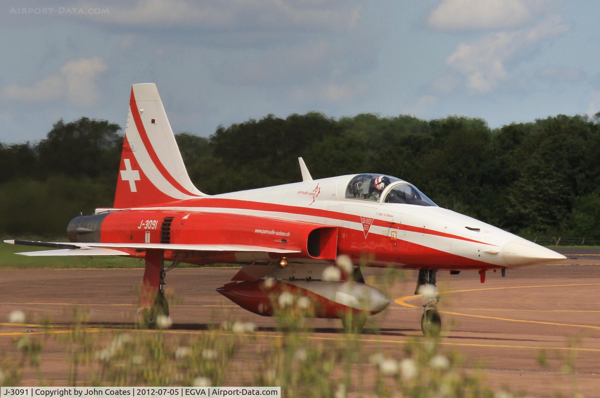 J-3091, Northrop F-5E Tiger II C/N L.1091, Arriving RIAT 2012