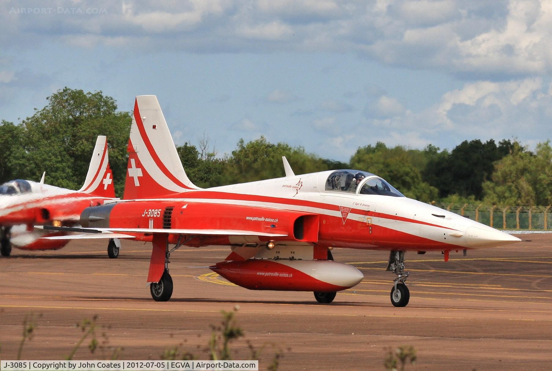 J-3085, Northrop F-5E Tiger II C/N L.1085, Arriving RIAT 2012