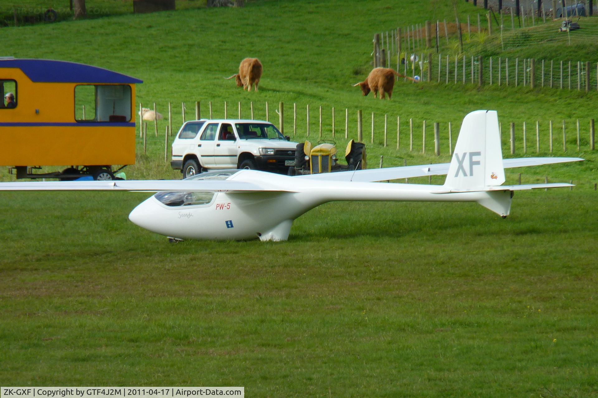ZK-GXF, PZL-Swidnik PW-5 Smyk C/N 17.03.006, ZK-GXF 'XF'  Auckland Gliding Club at their airfield at Drury 17.4.11