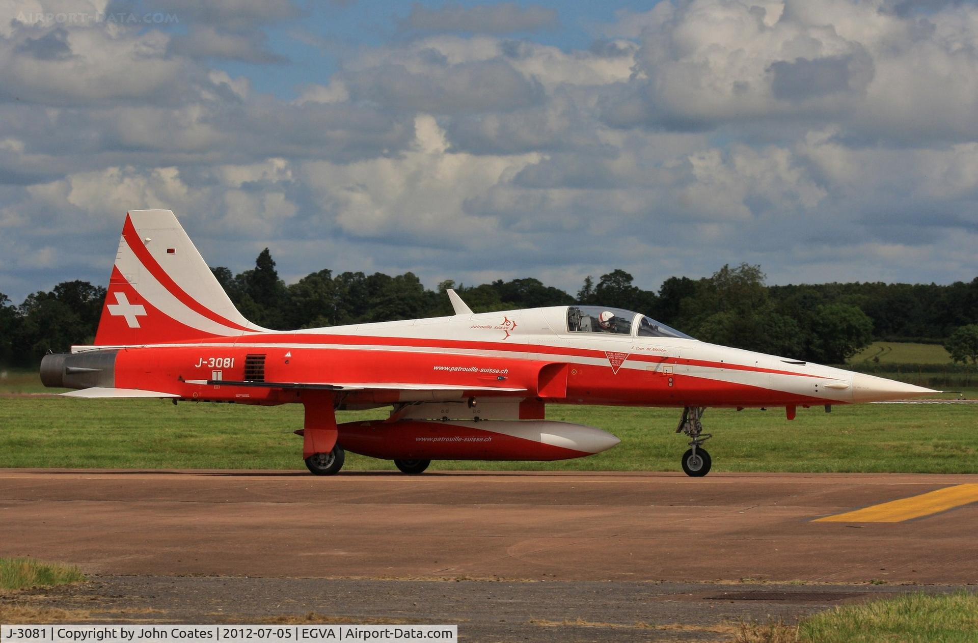 J-3081, Northrop F-5E Tiger II C/N L.1081, Arriving RIAT 2012