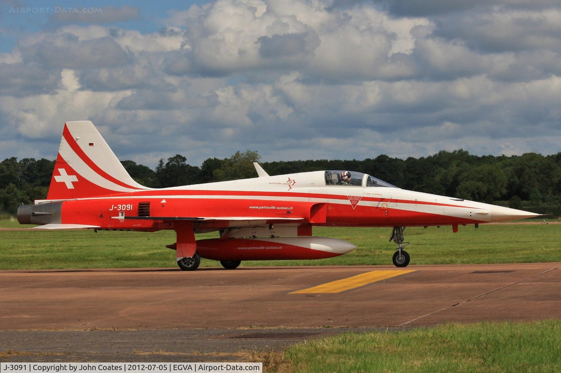 J-3091, Northrop F-5E Tiger II C/N L.1091, Arriving RIAT 2012