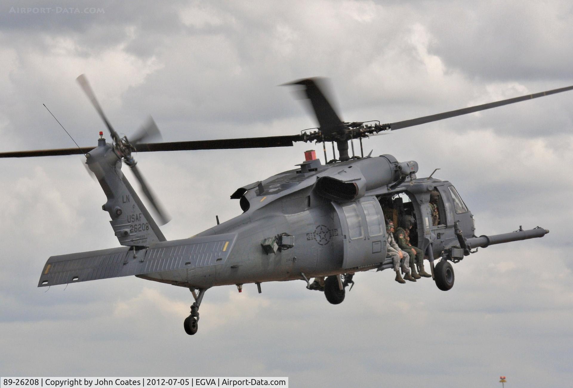89-26208, 1989 Sikorsky HH-60G Pave Hawk C/N 70-1439, Arriving RIAT 2012