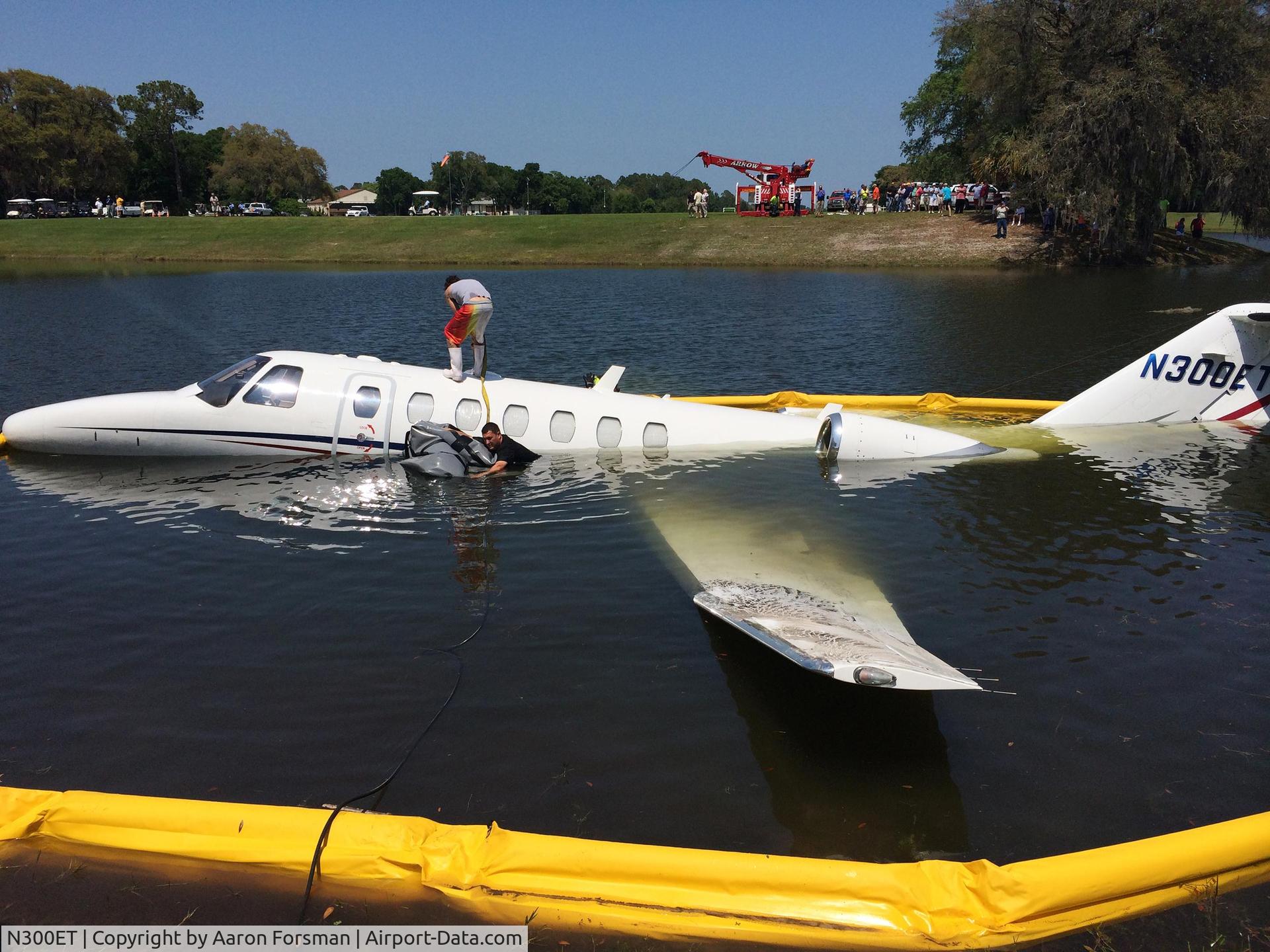 N300ET, 2005 Cessna 525B CitationJet CJ3 C/N 525B0014, N300ET water
