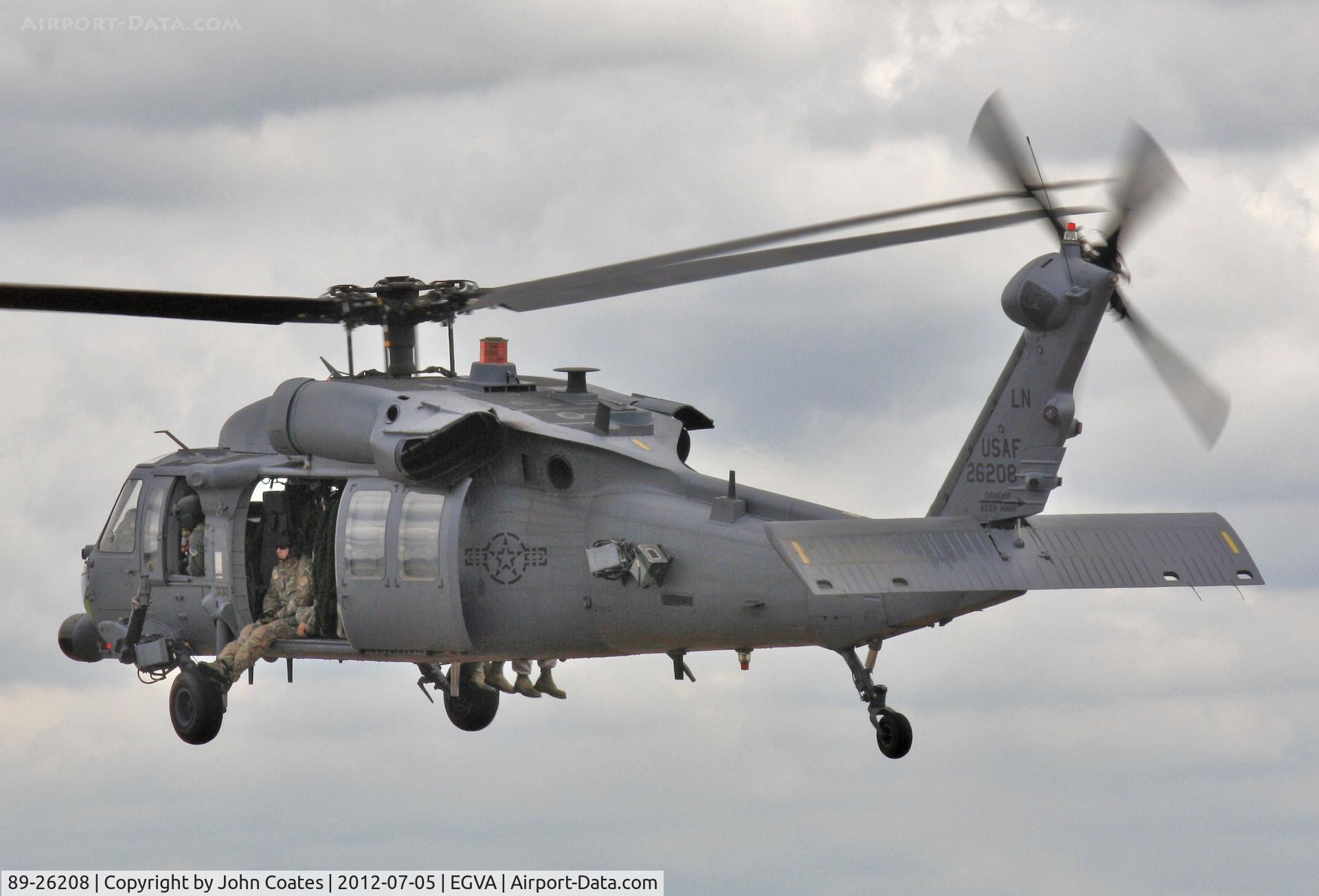 89-26208, 1989 Sikorsky HH-60G Pave Hawk C/N 70-1439, Arriving RIAT 2012