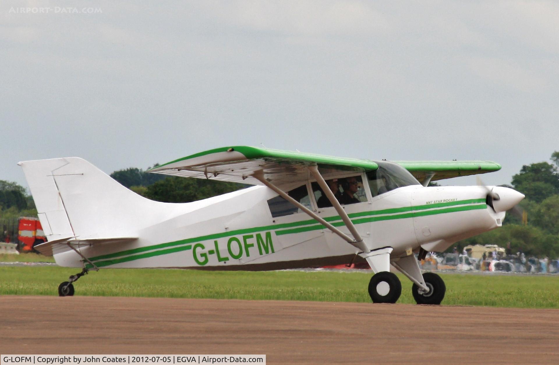 G-LOFM, 1995 Maule MX-7-180A Sportplane C/N 20027C, Arriving RIAT 2012