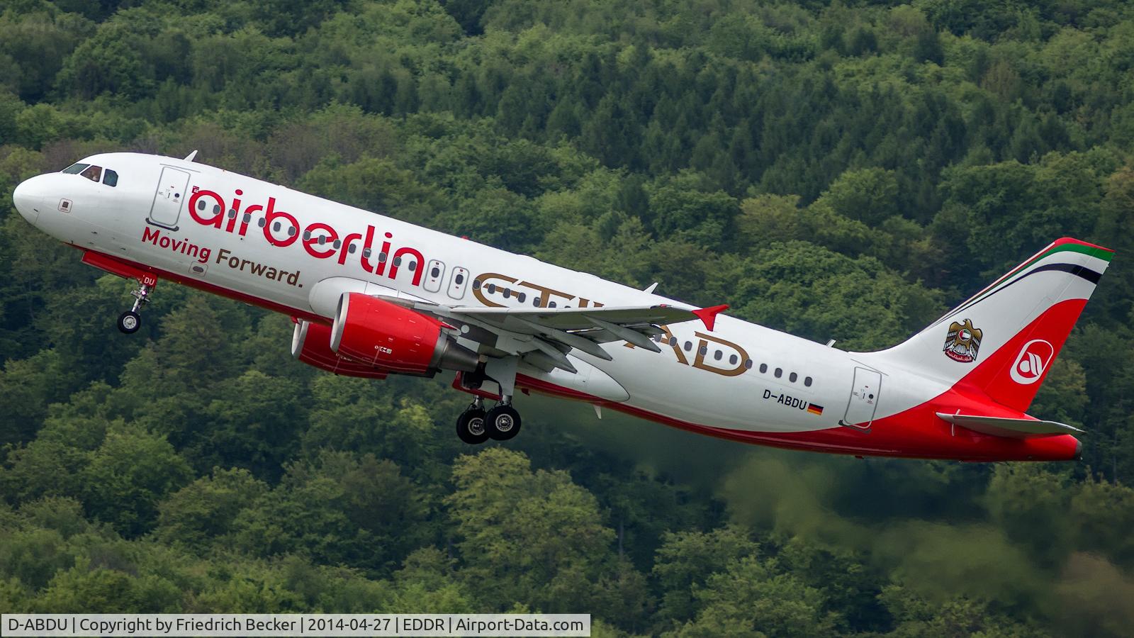 D-ABDU, 2008 Airbus A320-214 C/N 3516, departure to Tegel via RW27