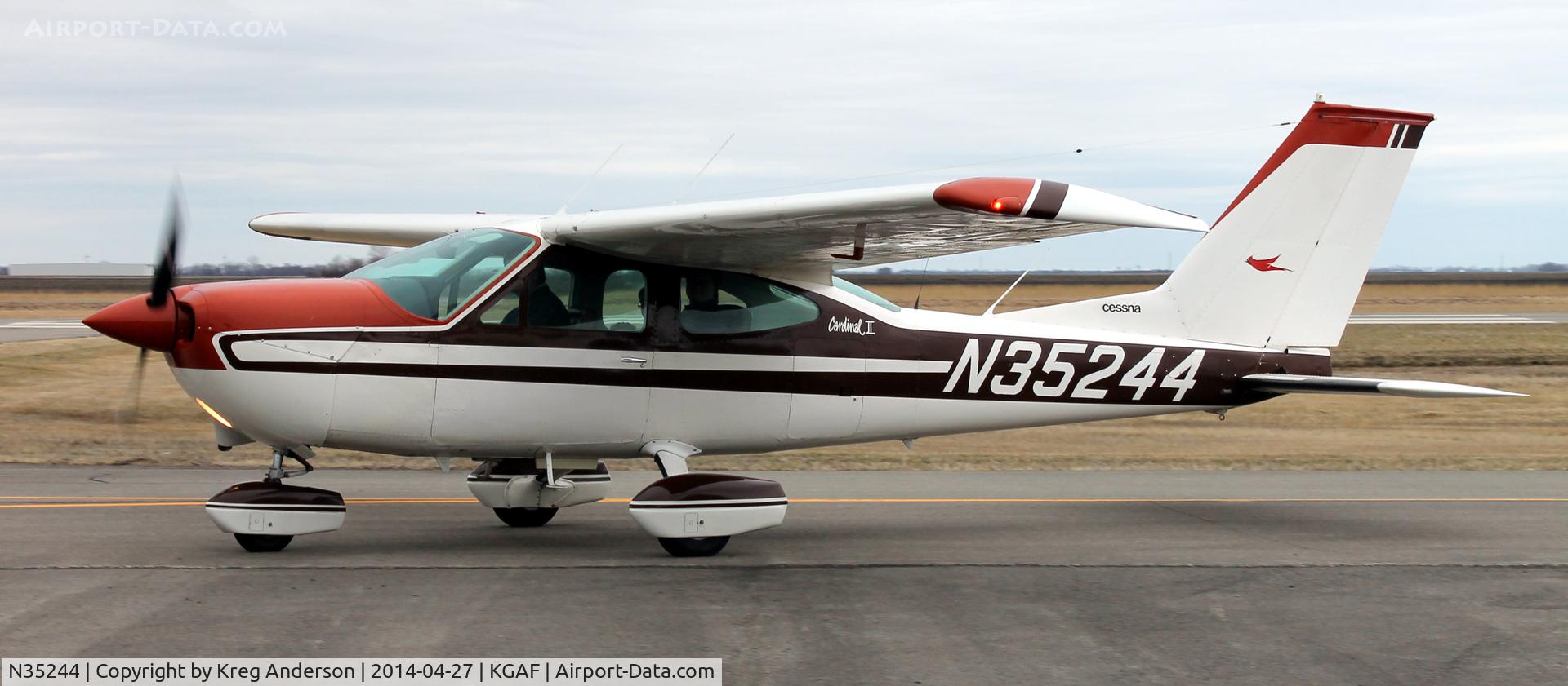 N35244, 1975 Cessna 177B Cardinal C/N 17702288, EAA Chapter 380 Fly-in in Grafton, ND.