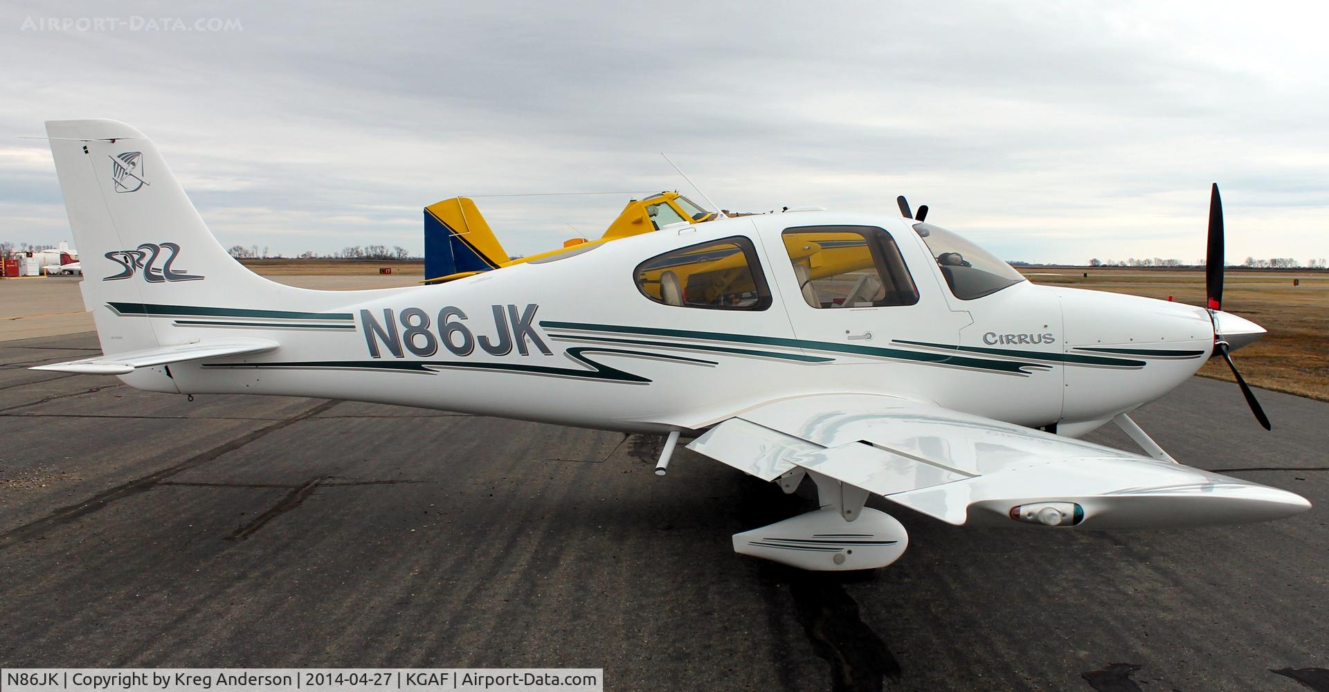 N86JK, 2003 Cirrus SR-22 C/N 0525, EAA Chapter 380 Fly-in in Grafton, ND.