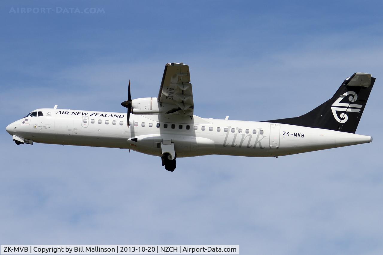 ZK-MVB, 2012 ATR 72-212A C/N 1065, away from 02
