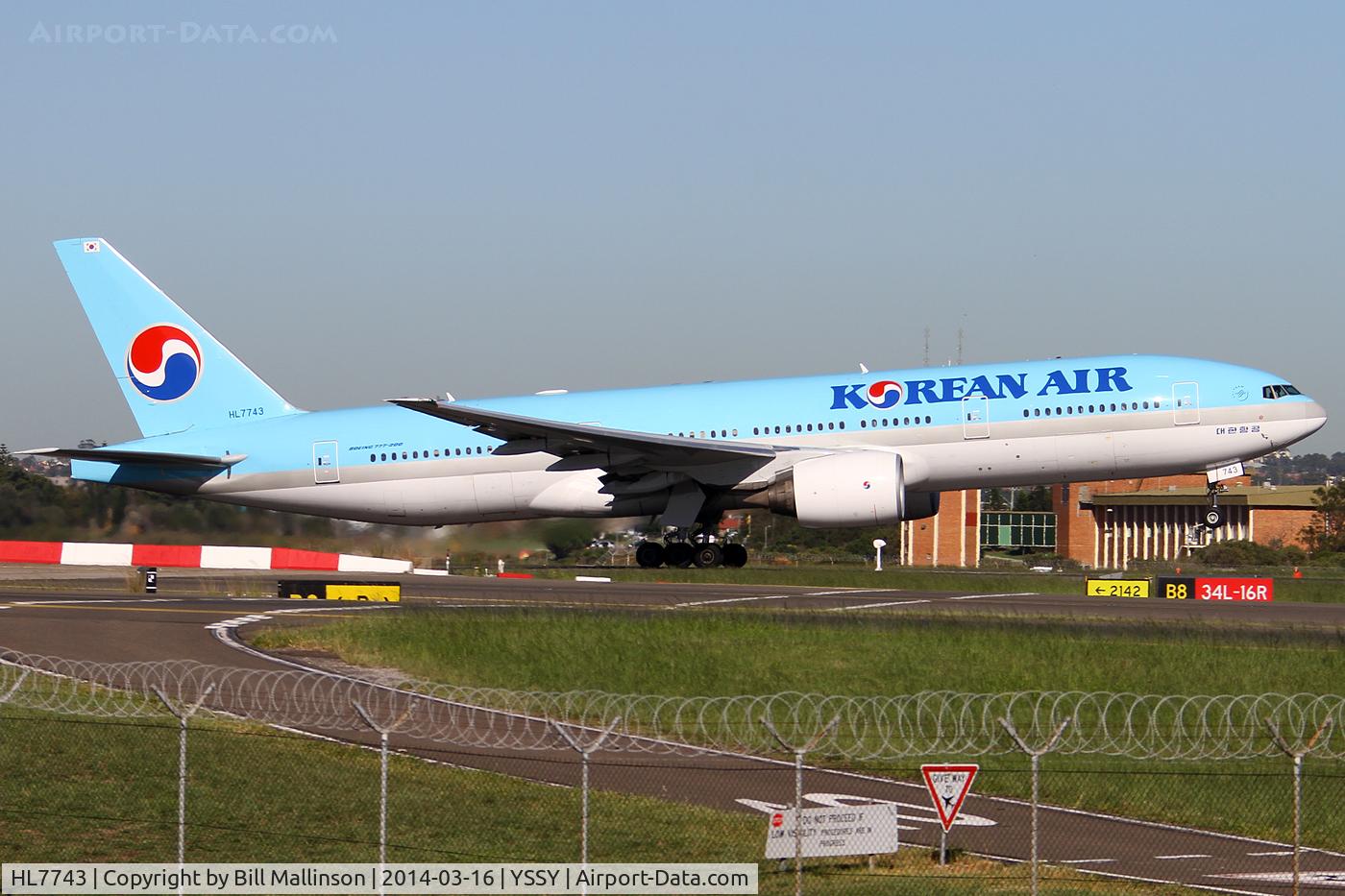 HL7743, 2006 Boeing 777-2B5/ER C/N 34208, away home to ICN