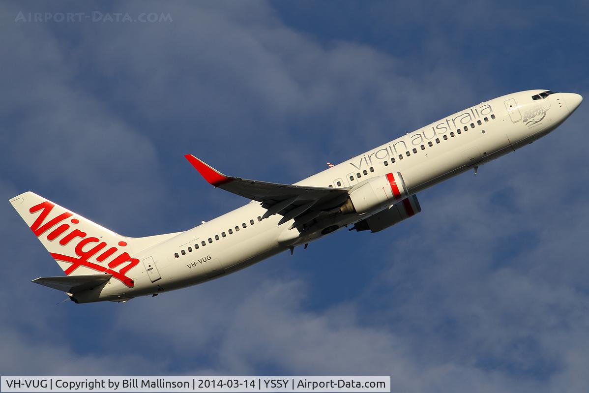 VH-VUG, 2006 Boeing 737-8FE C/N 34438, away from 34R