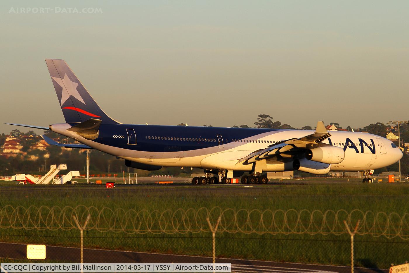 CC-CQC, 2000 Airbus A340-313X C/N 363, taxiing off 34L