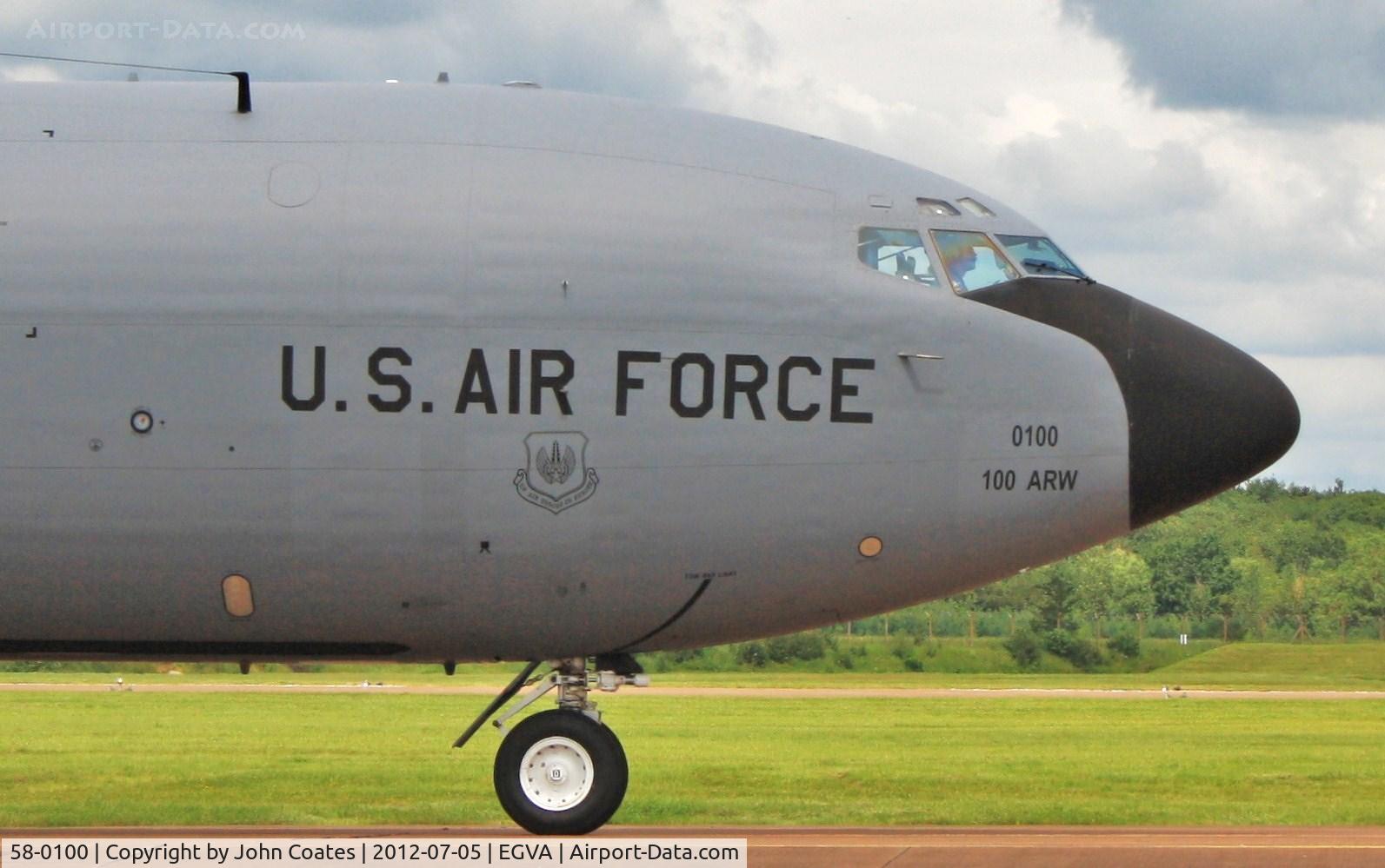 58-0100, 1958 Boeing KC-135R Stratotanker C/N 17845, Nose close up