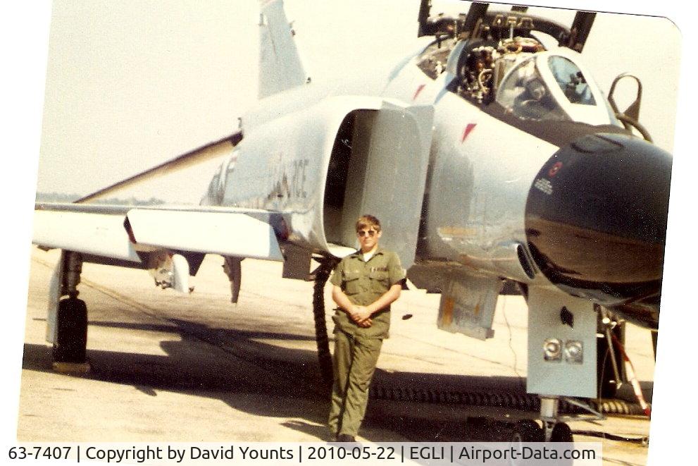 63-7407, 1963 McDonnell F-4C Phantom C/N 311, F4-C 63-7407. Eglin AFB Fla.  1979. Picture taken after depot maintenance and paint.
