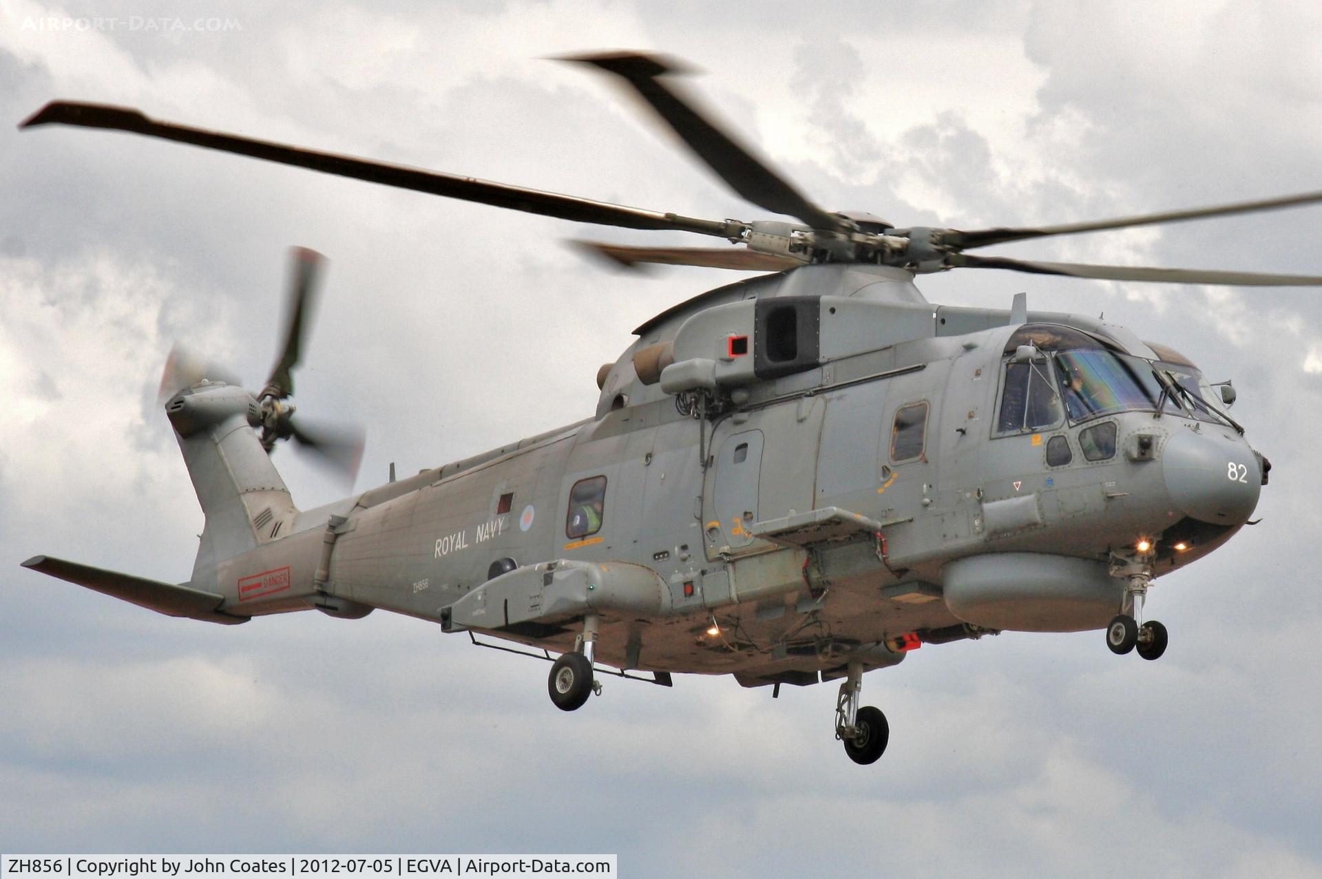 ZH856, 2001 AgustaWestland EH-101 Merlin HM1 (Mk111) C/N 50147/RN36, Arriving RIAT 2012