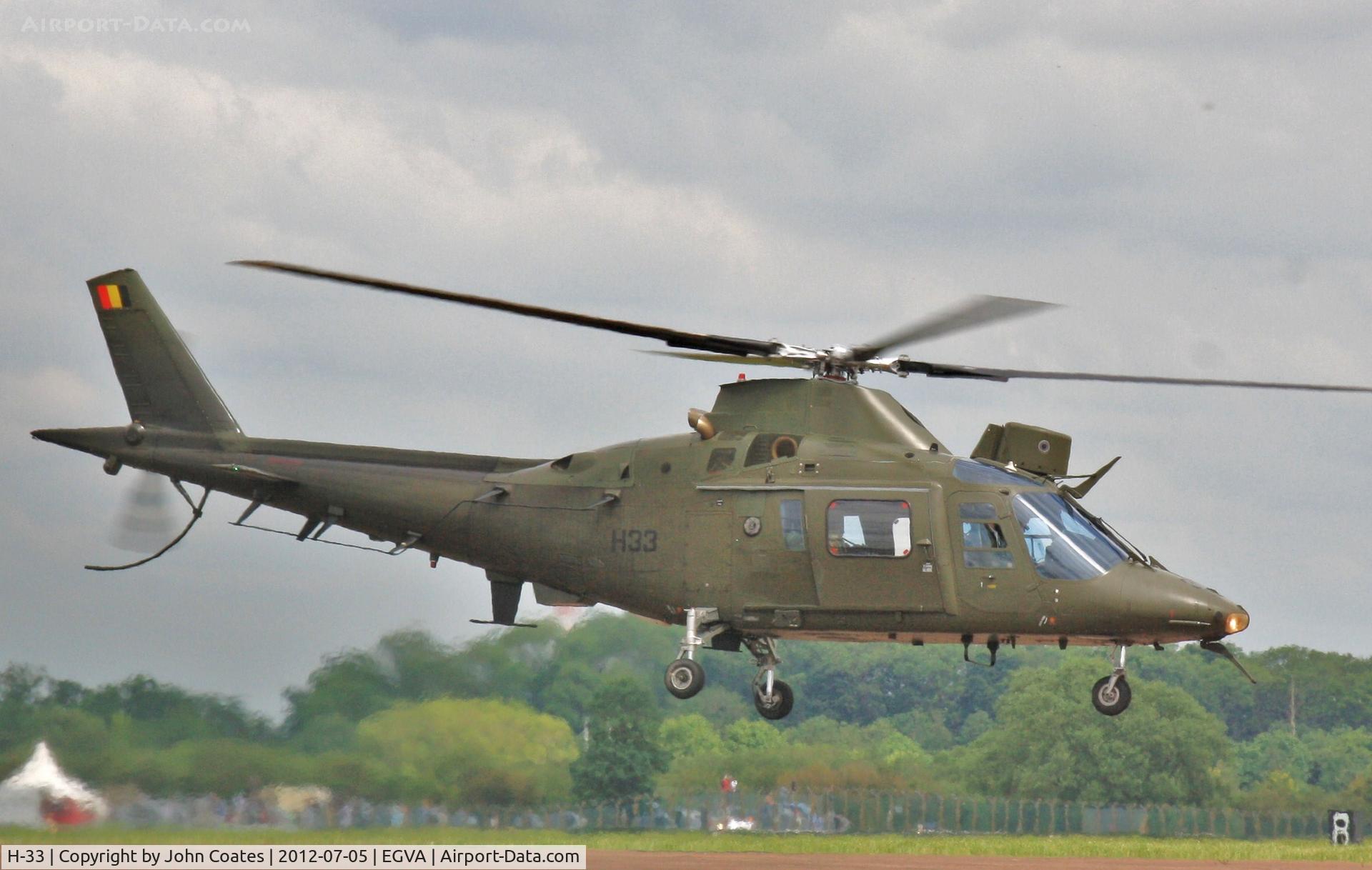 H-33, Agusta A-109BA C/N 0333, Arriving RIAT 2012