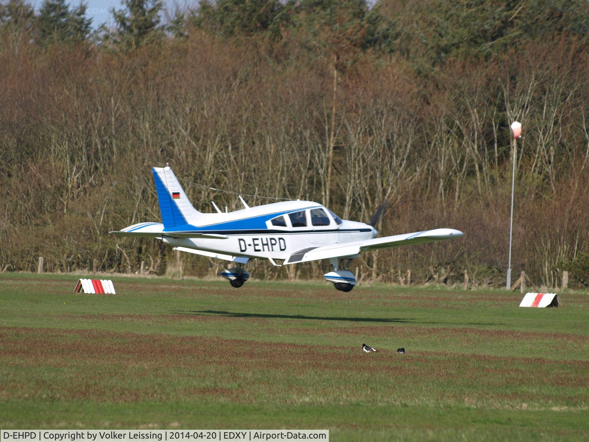 D-EHPD, 1972 Piper PA-28-180 Cherokee C/N 28-7205318, landing