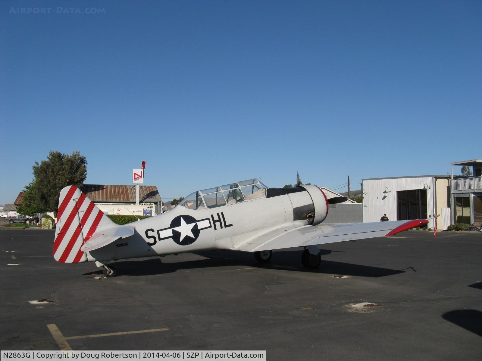 N2863G, 1958 North American SNJ-6 Texan C/N 121-43131, 1958 North American SNJ-6, P&W R-1340 Wasp 600 Hp, of the Condor Squadron