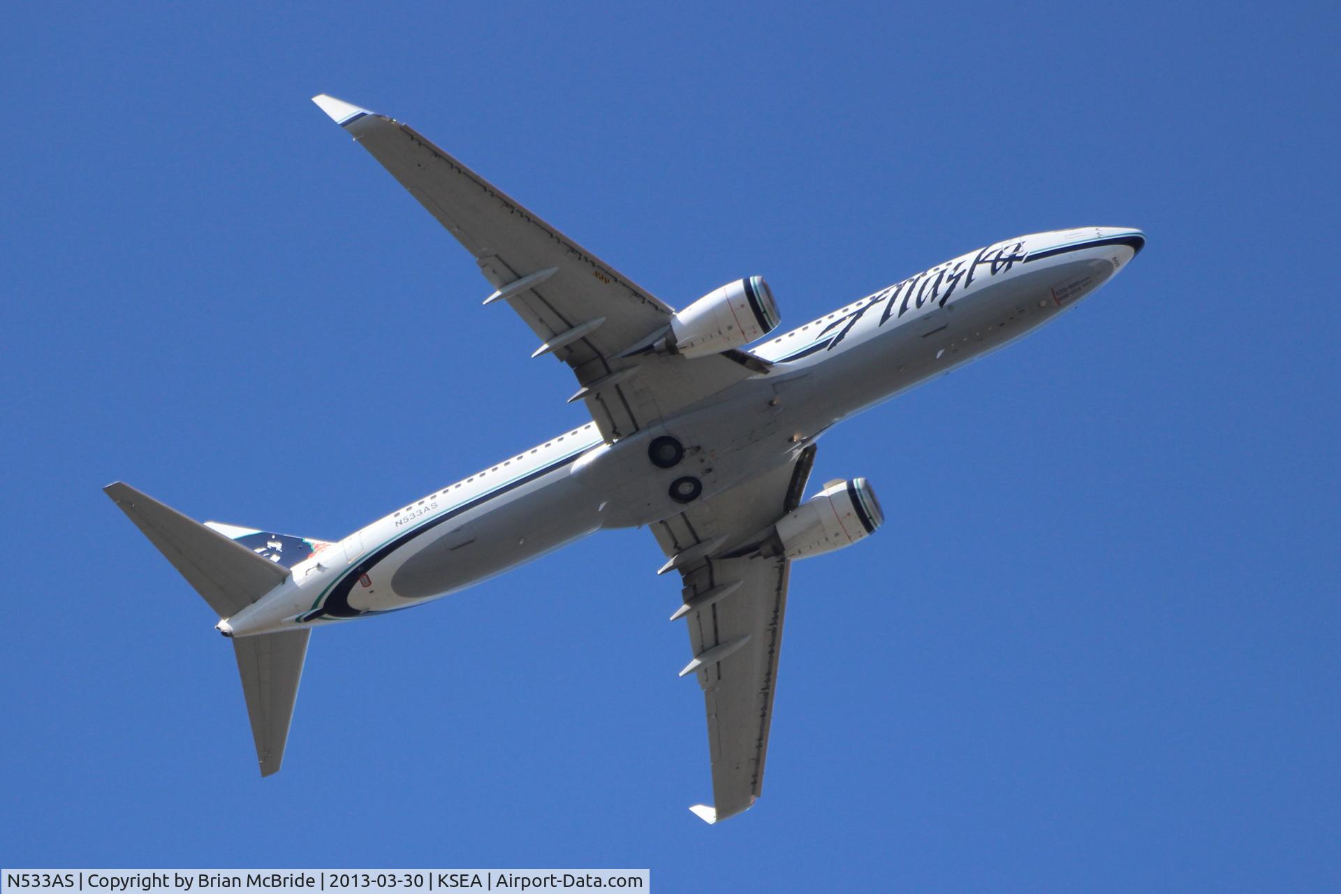 N533AS, 2010 Boeing 737-890 C/N 35201, Alaska Airlines. 737-890. N533AS cn 35201. Seattle Tacoma - International (SEA KSEA). Image © Brian McBride. 30 March 2013