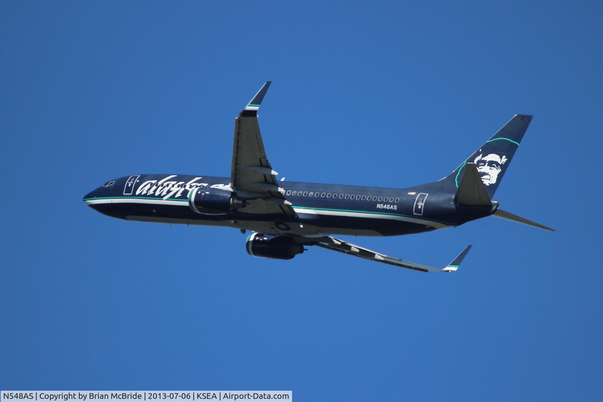 N548AS, 2005 Boeing 737-890 C/N 30020, Alaska Airlines. 737-890. N548AS cn 30020 1738. Seattle Tacoma - International (SEA KSEA). Image © Brian McBride. 06 July 2013