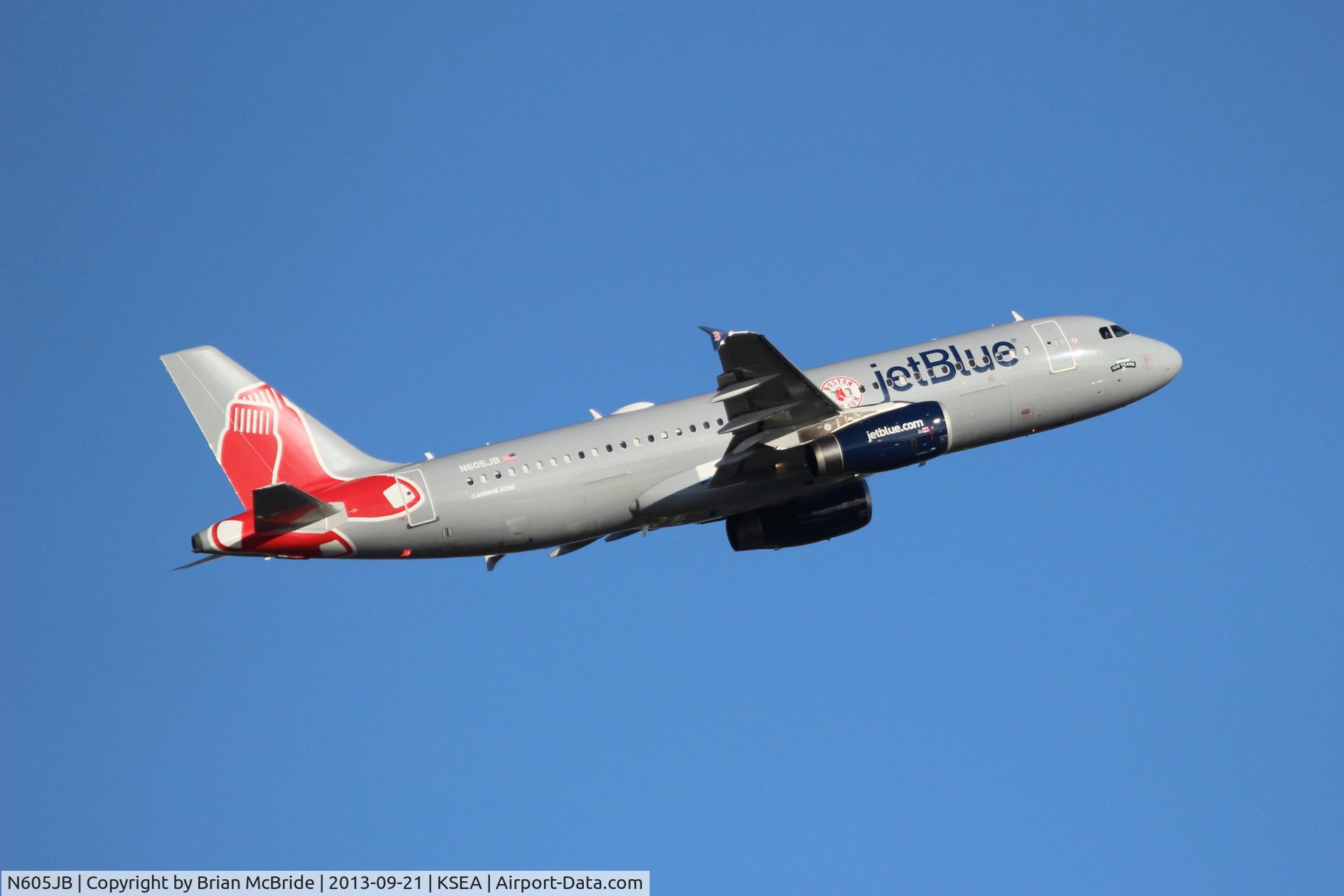 N605JB, 2005 Airbus A320-232 C/N 2368, JetBlue Airways. A320-232.N605JB cn 2368. Seattle Tacoma - International (SEA KSEA). Image © Brian McBride. 21 September 2013