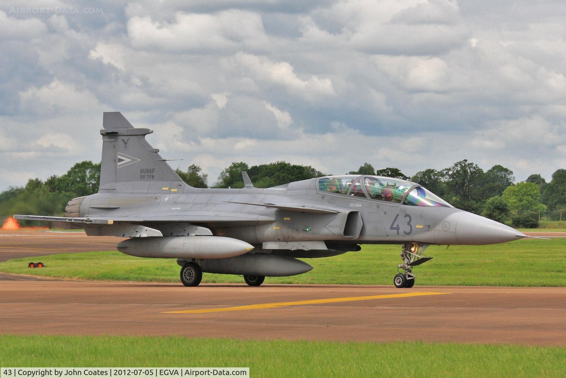 43, Saab JAS-39D Gripen C/N 39852, RIAT 2012