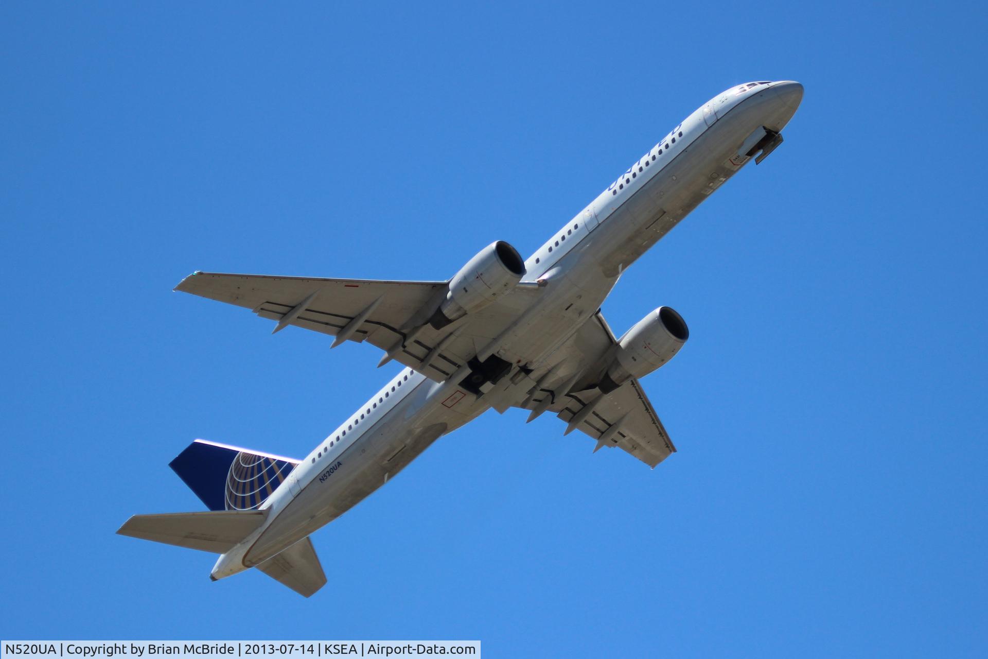 N520UA, 1990 Boeing 757-222 C/N 24890, United Airlines. 757-222. N520UA cn 24890 313. Seattle Tacoma - International (SEA KSEA). Image © Brian McBride. 14 July 2013