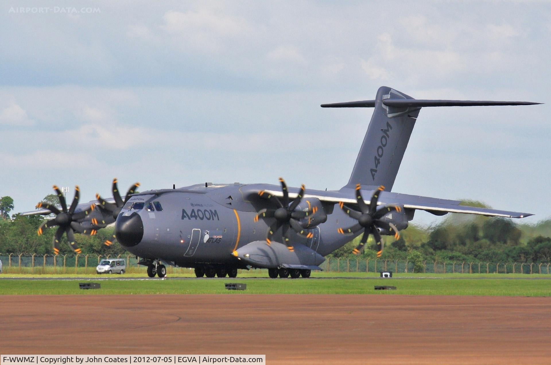 F-WWMZ, 2011 Airbus A400M-180 Atlas C/N 006, Arriving RIAT 2012