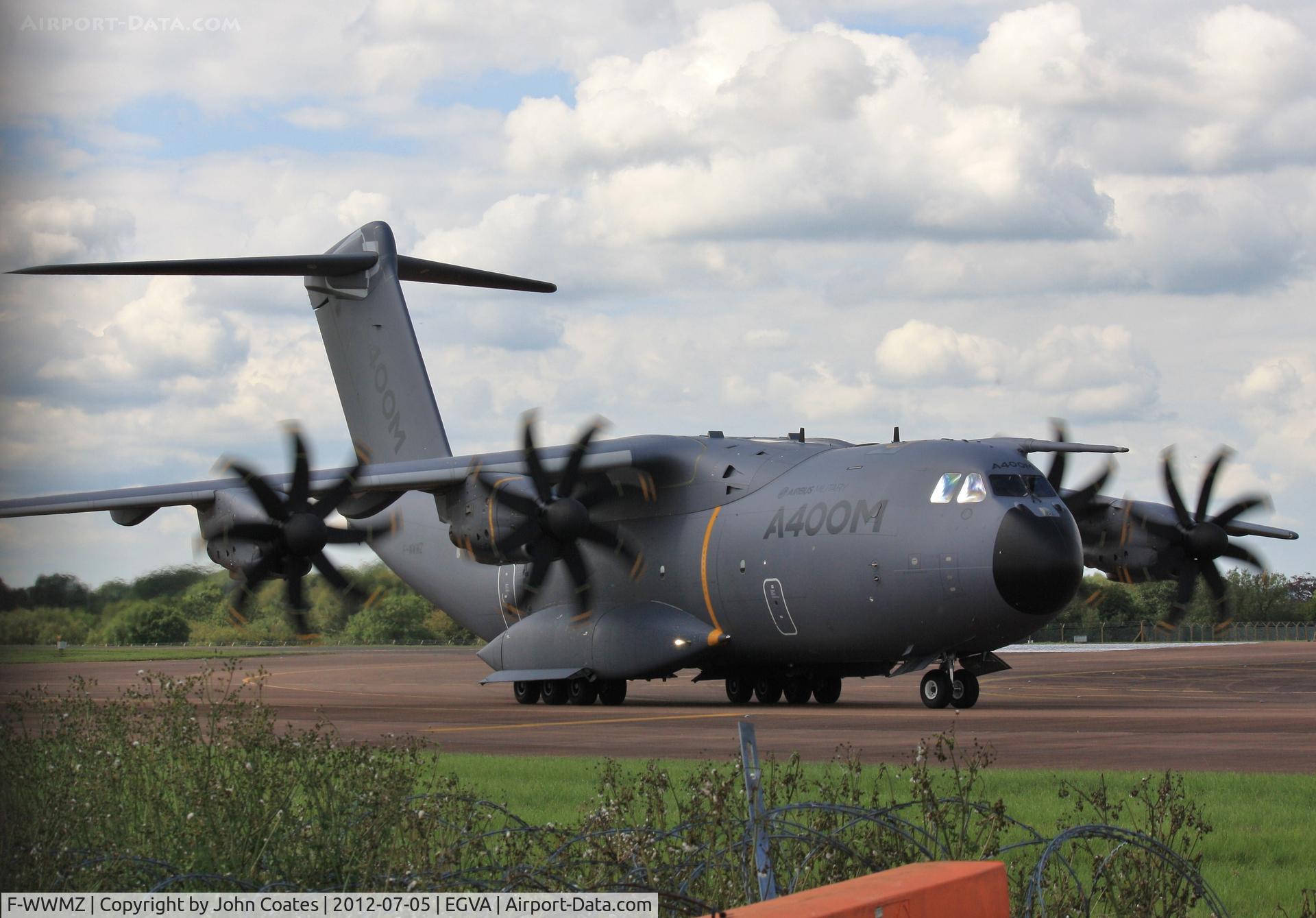 F-WWMZ, 2011 Airbus A400M-180 Atlas C/N 006, Arriving RIAT 2012