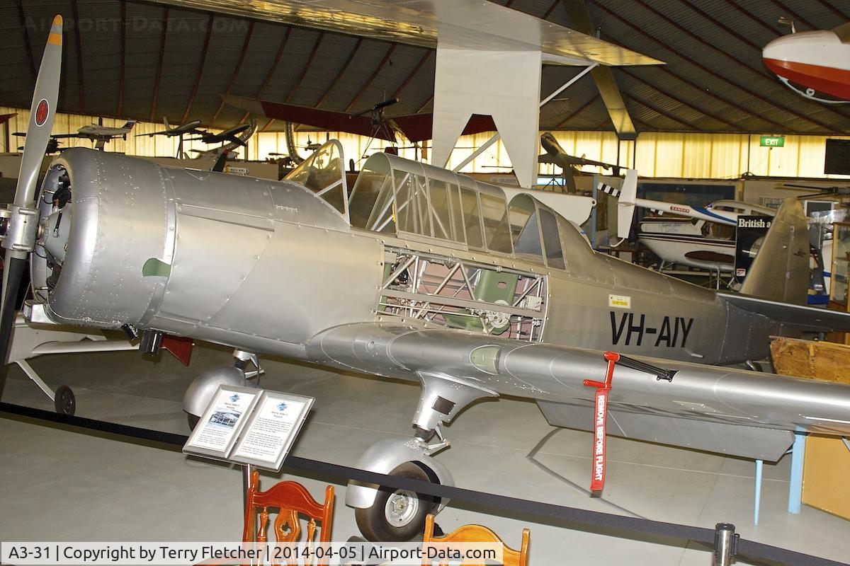 A3-31, Commonwealth CA-6 Wackett C/N 265, Commonwealth CA-6 Wackett, c/n: 265 at Perth Aviation Heritage Museum