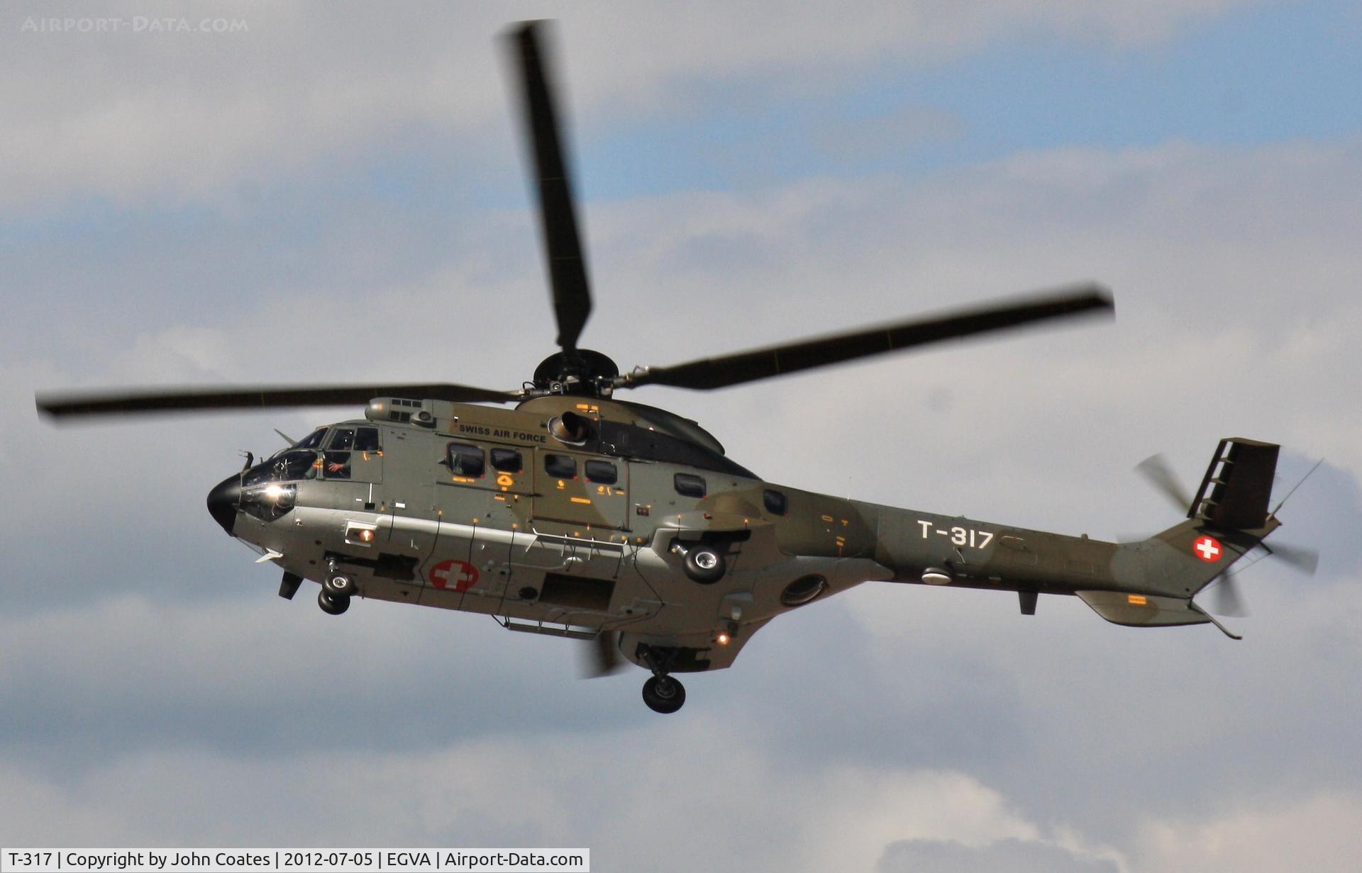 T-317, Aerospatiale TH86 Super Puma (AS-332M1) C/N 2337, Arriving RIAT 2012