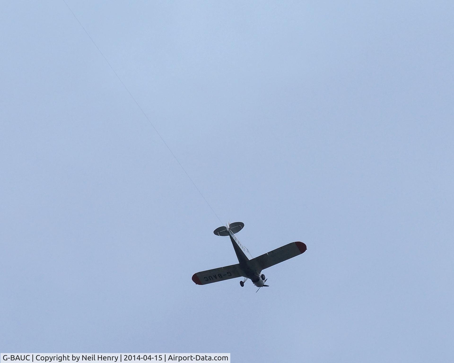 G-BAUC, 1970 Piper PA-25-235 Pawnee C/N 25-5243, Towing a Glider - over Parham, West Sussex