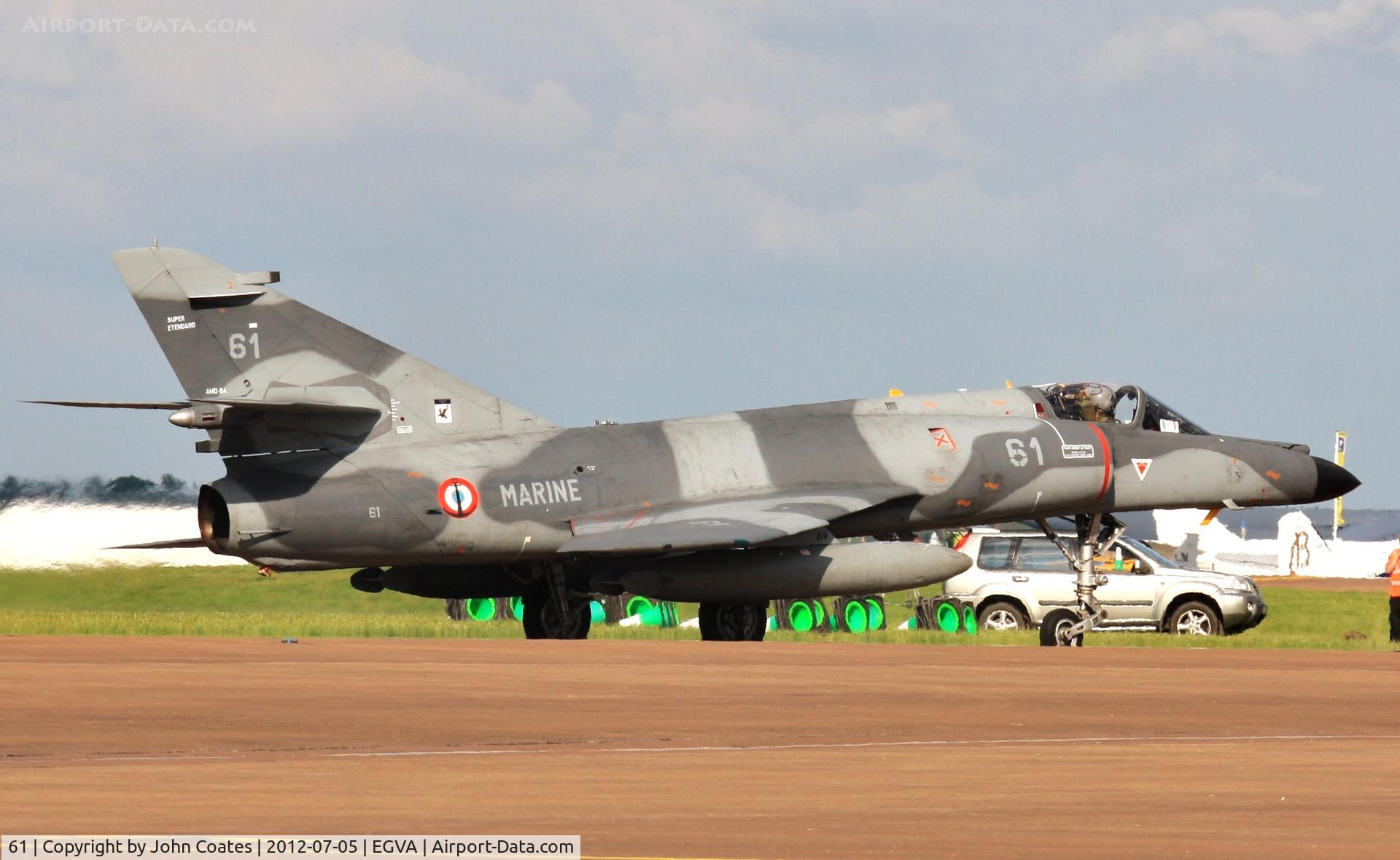 61, Dassault Super Etendard C/N 67, Arriving RIAT 2012