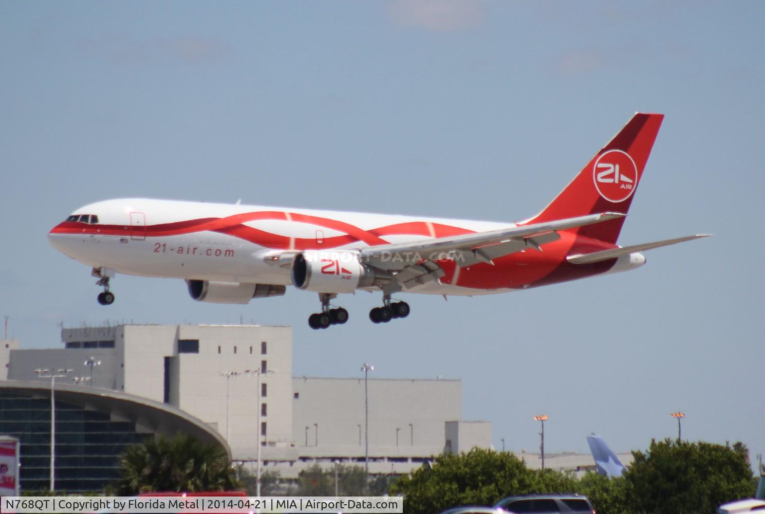 N768QT, 1987 Boeing 767-241 C/N 23803, Dynamic Airways (21 Air) formerly of Tampa Colombia Cargo 767