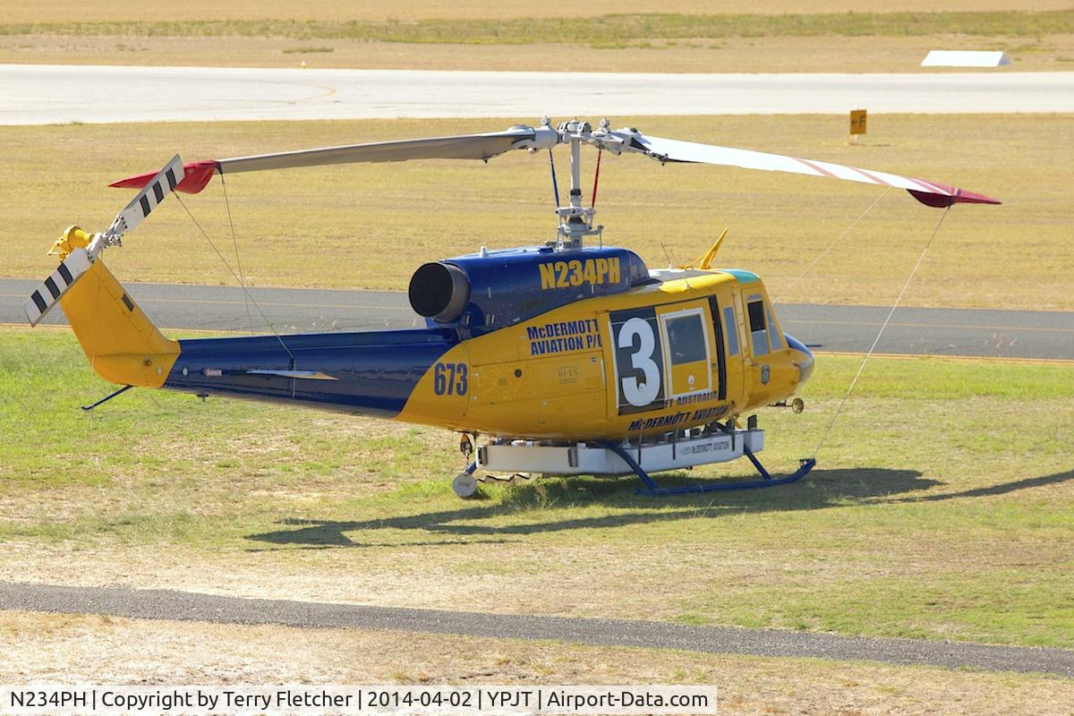 N234PH, 1977 Bell 214B-1 Biglifter C/N 28050, Bell 214B-1, c/n: 28050 at Jandakot on fire-fighting duties